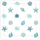 In podloga za tuš kabinu (53 x 53 cm, pvc, plavo-bijele boje) Cijene