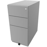 BISLEY Pomični predalnik Note™, 2 univerzalna predala, 1 predal za obešalne mape, VxŠxG 645 x 300 x 565 mm, roza | Shoptok.si