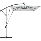 vidaXL Kantaliv dežnik z bananom Peščena 294 x 200 x 254 cm | Shoptok.si