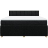  Krevet s oprugama i madracem crni 180x200 cm od tkanine | shoptok.hr