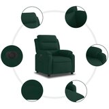  Električni naslonjač tamnozeleni baršunasti | Eponuda.com
