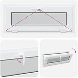  Unutarnja boja prozora u podrumu bijela RISOR 110 x 45 cm - Bijela 110 x 45 cm s trostrukim staklenjem | shoptok.hr