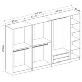 Hanah home Ormar Kale 315x210x52cm Bijeli | Eponuda.ba