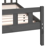  Posteljni okvir siv iz trdnega lesa 150x200 cm 5FT, (20643292) | Shoptok.si