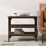  Stranska mizica rjav hrast 55x38x45 cm inženirski les, (20714451) | Shoptok.si