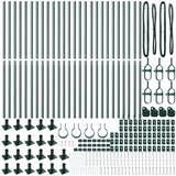  Stup za ogradu 26 pcs Siva 3,2 x 3,2 x 160 cm | shoptok.hr