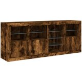  Komoda s LED svjetlima boja dimljenog hrasta 164 x 37x 67 cm | shoptok.hr