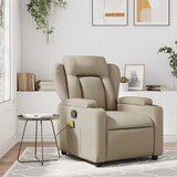 vidaXL masažni naslanjač kapučino umetno usnje | Shoptok.si
