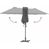  Vrtni suncobran Antracit 370 x 197 x 239 cm | shoptok.hr