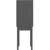  Visoka komoda siva 60 x 40 x 120 cm od masivne borovine | shoptok.hr