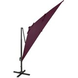  Vrtni senčnik z LED lučkami bordo rdeč 300 cm, (20610995) | Shoptok.si