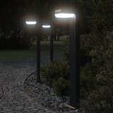 vidaXL Vanjske podne svjetiljke 3 kom crne 80 cm lijevani aluminij u
