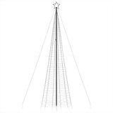 vidaXL Osvetljena novoletna jelka s konicami 1534 LED barvita 500 cm | Shoptok.si