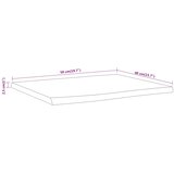 Stolna ploča 50x40x2,5 cm pravokutna bagremovo drvo živi rub | shoptok.hr