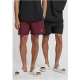 Urban Classics Men's swimwear Block 2 pcs black + cherry Cene