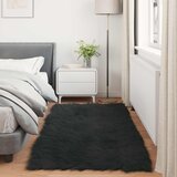  Tepih od umjetne ovčje kože TAFALLA Crna 100 x 200 cm Poliester | shoptok.hr
