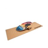 Boarderking Indoorboard Allrounder, ravnotežna deska, podloga, valj, les/pluta, naravna Cene
