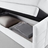 Mömax Postelja Boxspring Damon, Bela, 180x200 | Shoptok.si