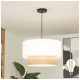  Brilagi - LED luster na sajli CERIA 1xE27/40W/230V prečnik 50 cm bela/bež | Eponuda.com
