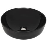Keramički okrugli umivaonik 41,5 x 13,5 cm crni | Eponuda.com