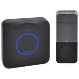 solight 1L73B - Bežično zvono na baterije 3xAAA IP56 crno | Eponuda.com