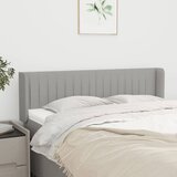 vidaXL Uzglavlje s ušima svjetlosivi 147x16x78/88 cm od tkanine Cijene