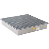 Cemo Talna prestrezna kadica iz fiberglasa, 4 x 200-l sod, z dovoljenjem, z jekleno mrežasto rešetko | Shoptok.si