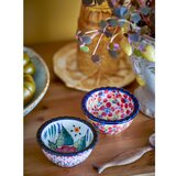 Bloomingville Rdeče skledice v kompletu za serviranje 2 ks iz kamenine 95 ml Florist – | Shoptok.si