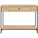  Konzolni stol boja hrasta 100 x 34 5 x 75 cm konstruirano drvo | shoptok.hr