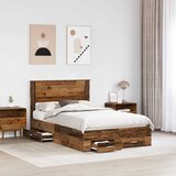  Krevetna konstrukcija Staro drvo 120 x 190 cm Konstruirano drvo | shoptok.hr