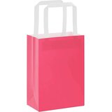  Papirnate vrećice 250 kom s ručkama ružičaste 15x8x21 cm | shoptok.hr