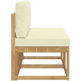  2 Komad Srednja sofa za van Čvrsto drvo akacije Bijela | shoptok.hr