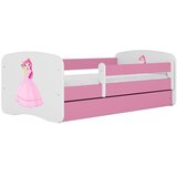 HAPPYKIDS Dječji krevet Dreamy princeza s ružom 140x70 bez madraca s ladicom Rozičasta | shoptok.hr