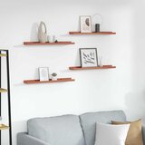  Polica na zidu 4 pcs Crvena 60 x 9 x 3 cm Konstruirano drvo | shoptok.hr