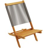  Sklopive stolice 4 kom. sive, puno drvo akacije | shoptok.hr