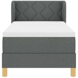  s opruga kutije Tamno siva 80 x 200 cm tkanina | shoptok.hr