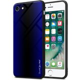 Cadorabo Ohišje, združljiv z Apple - Stripe Optics v kobaltu vijolični - zaščitni pokrov iz silikona TPU in hrbta iz kaljenega stekla, (20570877) Cene