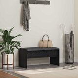  Klupa za hodnik s jastukom Crni hrast 83 x 38 x 40 cm | shoptok.hr