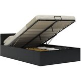 The Living Store Dvižni posteljni okvir LED črno umetno usnje 140x200 cm - Posteljni Okvir, (21523431) | Shoptok.si