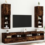 TV ormarići s LED svjetlima 2 kom boja hrasta 30,5x30x102 cm | shoptok.hr