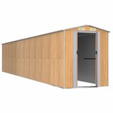  Vrtno spremište svjetlosmeđe 192x1021x223 cm pocinčani čelik | shoptok.hr