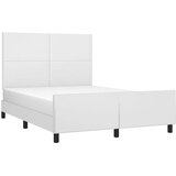  Okvir za krevet s uzglavljem bijeli 140x190 cm od umjetne kože | shoptok.hr