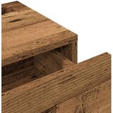 vidaXL Stenska polica s predali starinski les 100x36x19 cm inž. les | Shoptok.si