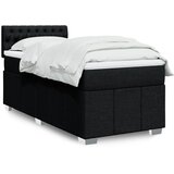  Box spring krevet s madracem crni 80 x 200 cm od tkanine | shoptok.hr