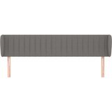 Vzglavje z ušesi temno sivo 163x23x78/88 cm blago, (20932707) | Shoptok.si