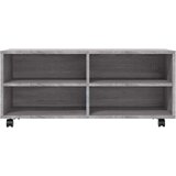 vidaXL TV omarica s kolesci siva sonoma 90x35x35 cm inženirski les | Shoptok.si