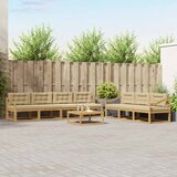  Set vanjskih sofa 7 kom. Bijela i bež | shoptok.hr