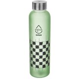 Orion Zelena steklena steklenica za vodo 600 ml Šachovnice – | Shoptok.si