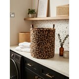 Sinsay Plišana košara za pohranu s ručkama s leopard uzorkom | shoptok.hr