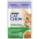 Varčno pakiranje Cat Chow 52 x 85 g - Sterilised jagnjetina in zeleni fižol